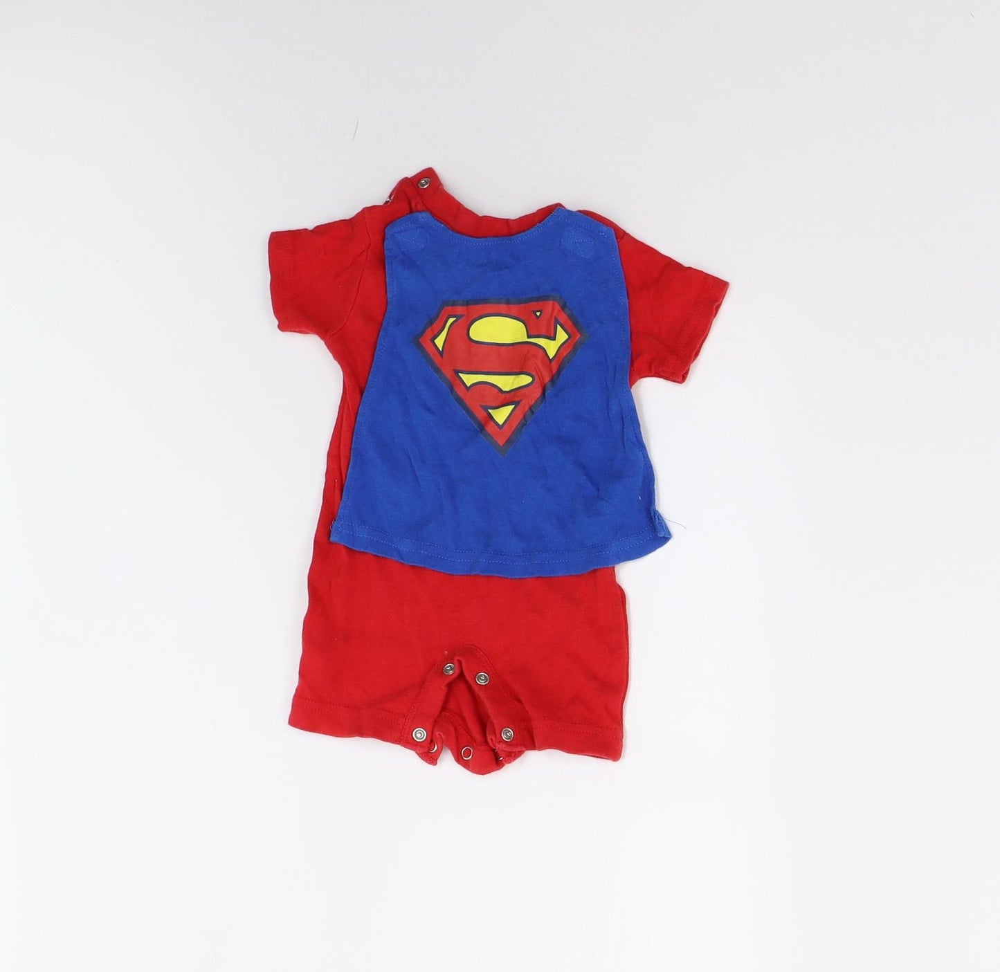 George Baby Red   Basic T-Shirt Size Newborn  - with Detachable Cape