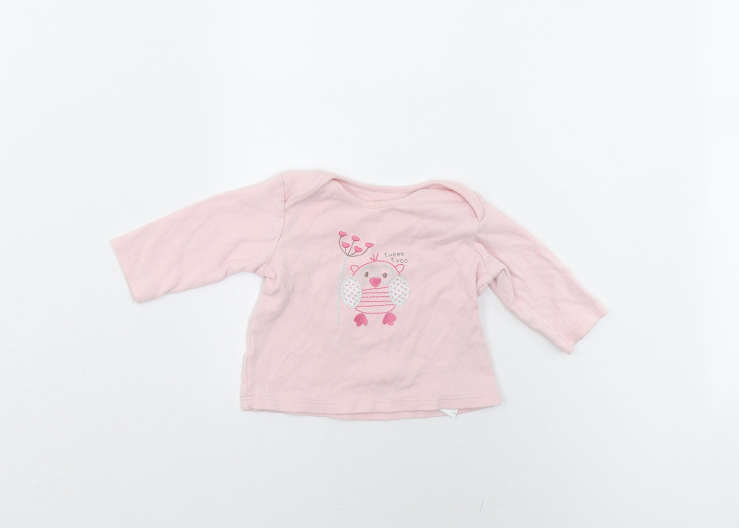 M&S Baby Pink   Basic T-Shirt Size 3-6 Months