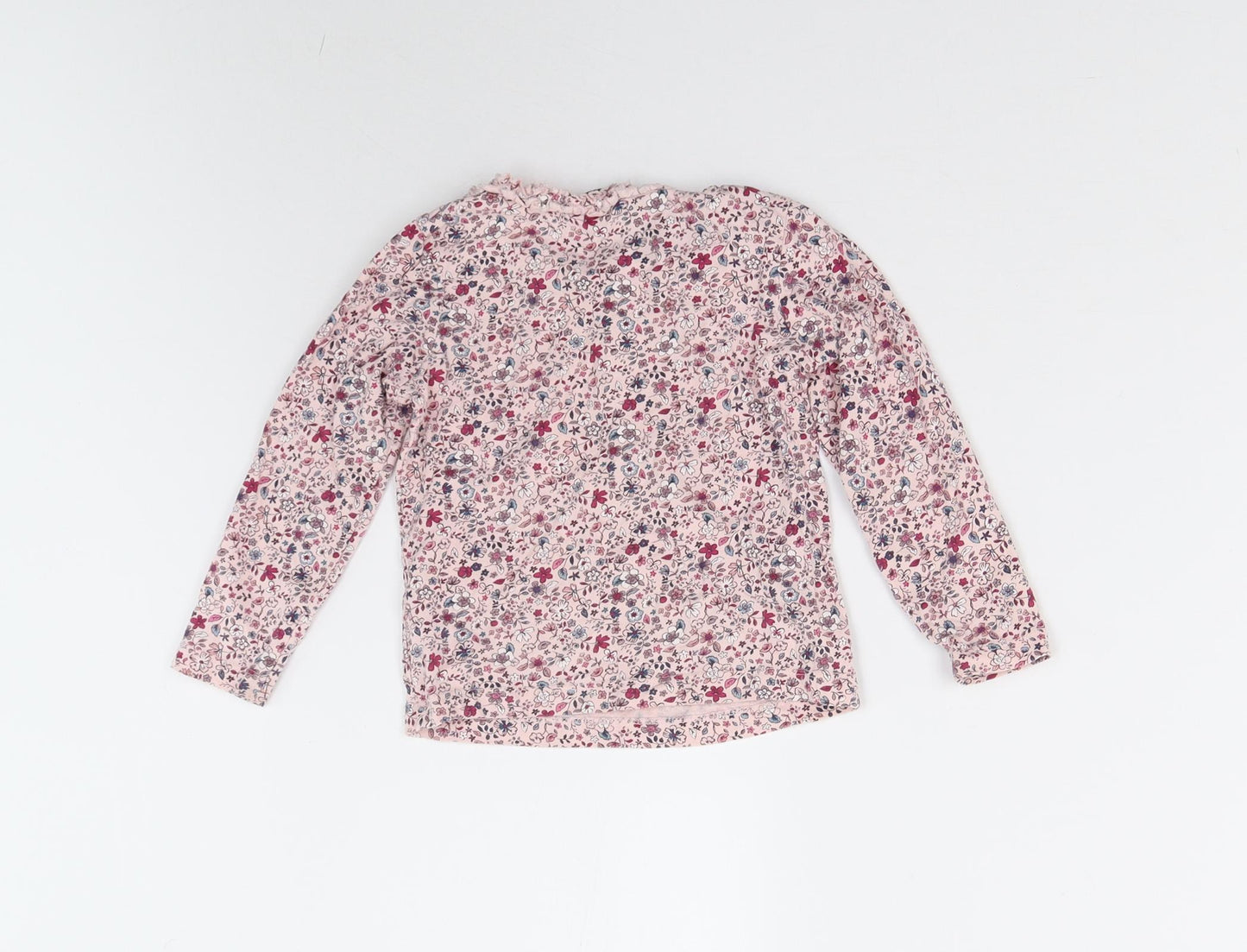 George Girls Pink Floral  Basic T-Shirt Size 2-3 Years