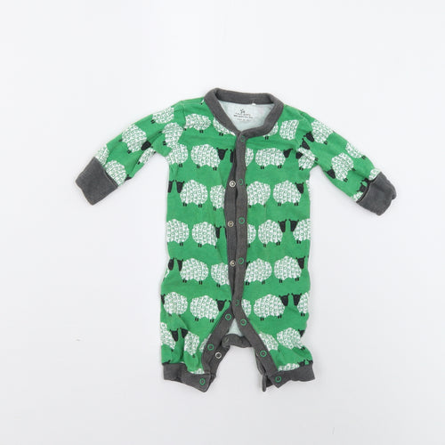NEXT Baby Green   Babygrow One-Piece Size 0-3 Months  - Sheep
