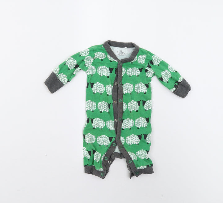 NEXT Baby Green   Babygrow One-Piece Size 0-3 Months  - Sheep