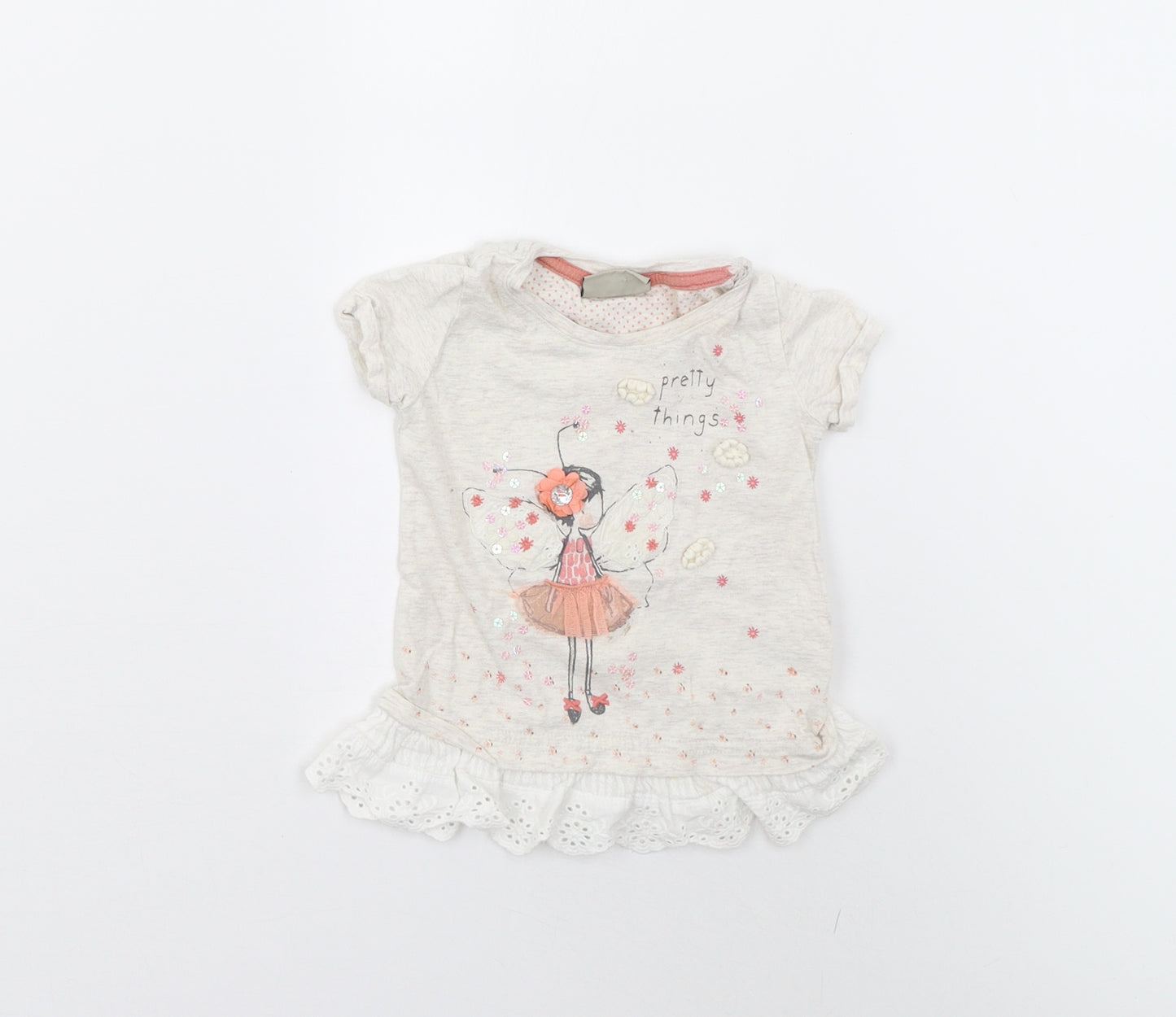 NEXT Baby Beige   Basic T-Shirt Size 3-6 Months