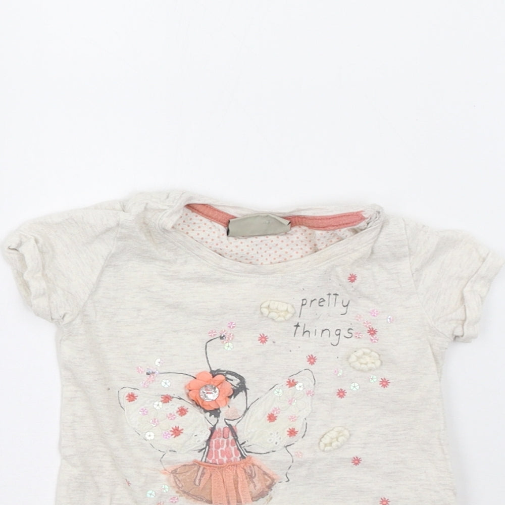 NEXT Baby Beige   Basic T-Shirt Size 3-6 Months