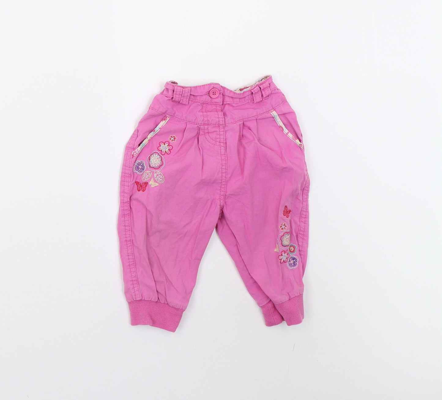 Matalan Baby Pink   Track Pants Trousers Size 9-12 Months
