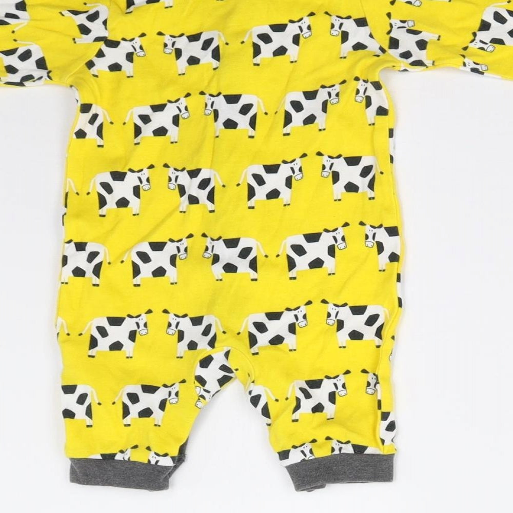 NEXT Baby Yellow   Babygrow One-Piece Size 0-3 Months  - Cows