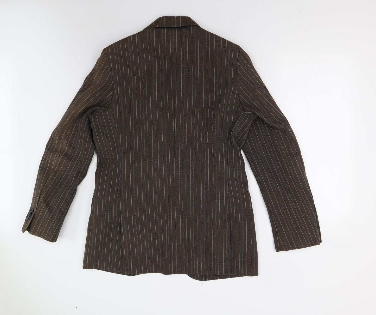G Star Mens Brown Striped  Jacket Blazer Size M