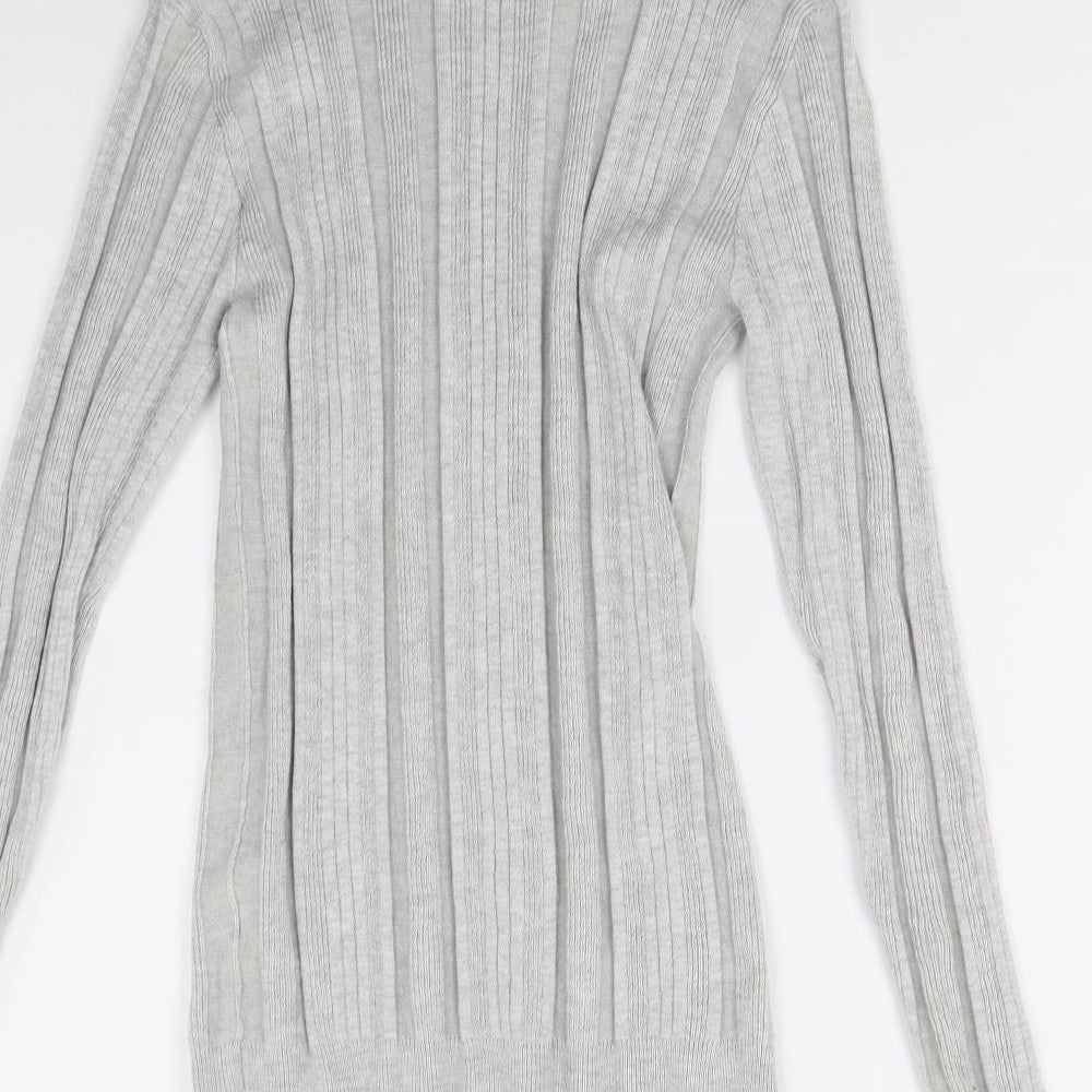 F&F Womens Grey  Knit Pullover Jumper Size 14
