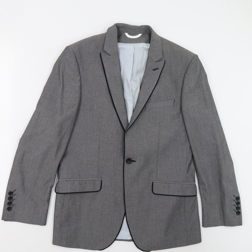 Burton Mens Grey   Jacket Suit Jacket Size 38