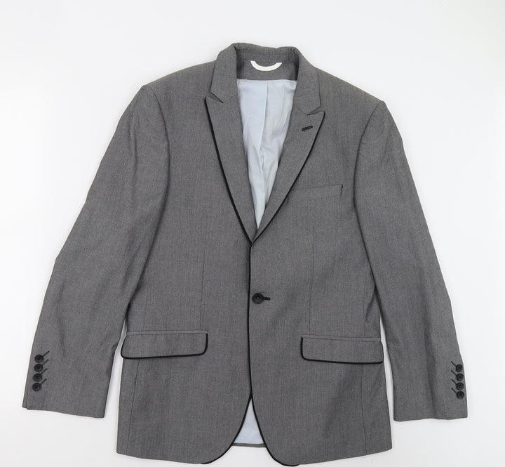 Burton Mens Grey   Jacket Suit Jacket Size 38