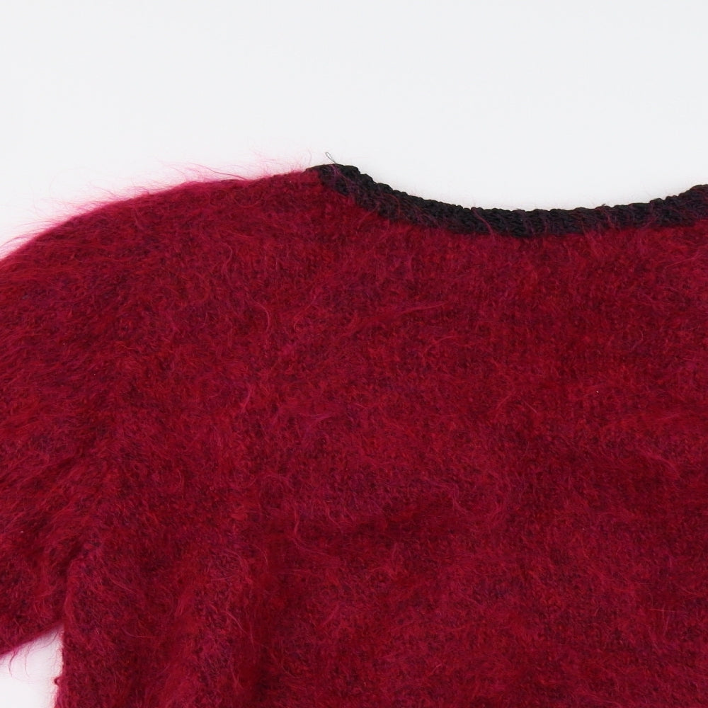 Preworn Womens Pink  Knit Pullover Jumper Size L