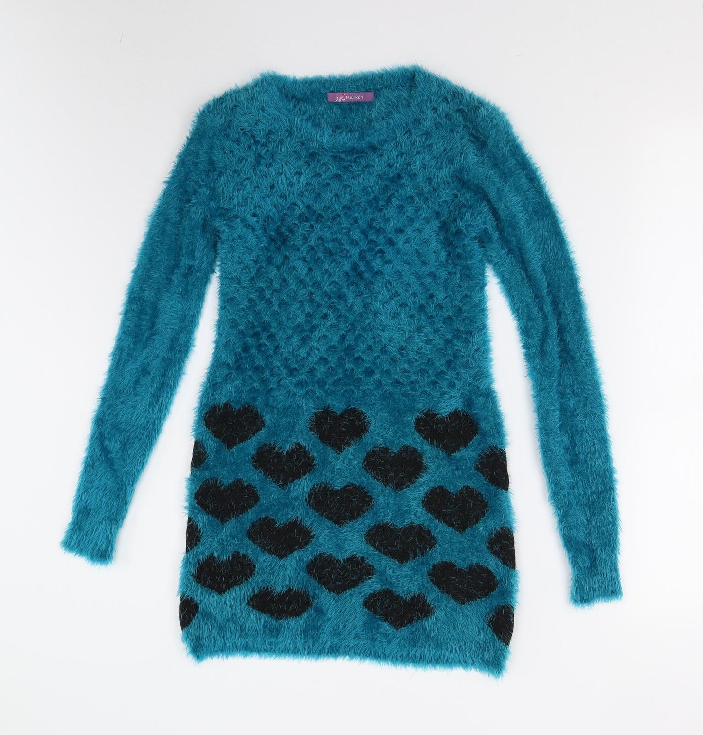 Reckon Womens Blue  Knit Pullover Jumper Size S