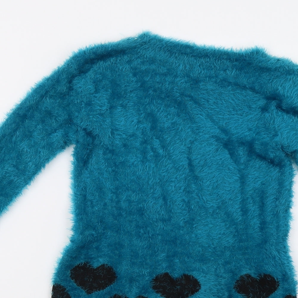 Reckon Womens Blue  Knit Pullover Jumper Size S