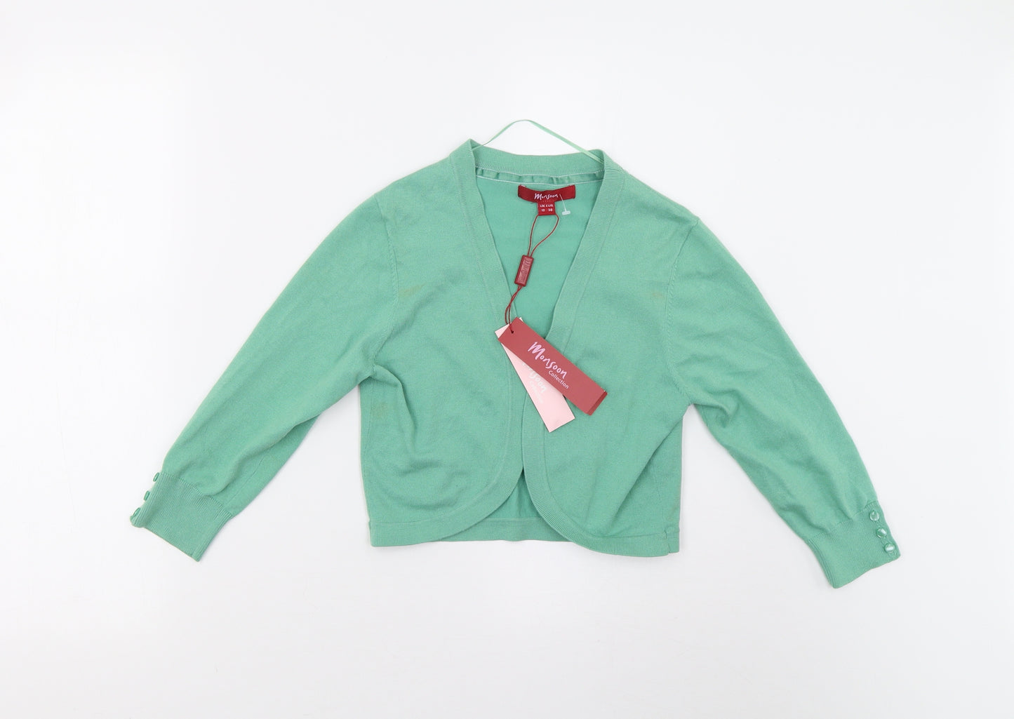 Monsoon Womens Green  Knit Cardigan Jumper Size 10