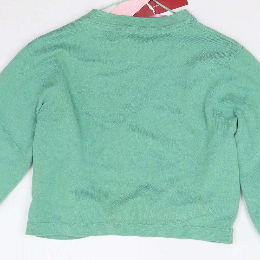 Monsoon Womens Green  Knit Cardigan Jumper Size 10
