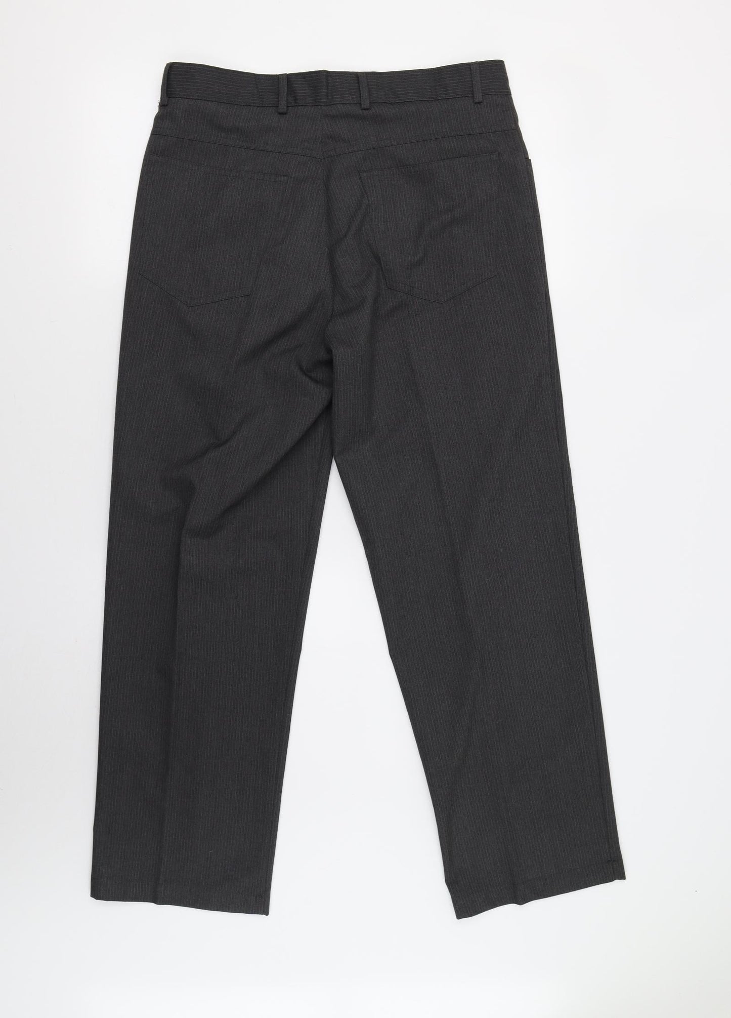 Taylor & Wright Mens Grey Striped  Trousers  Size 32 L28 in