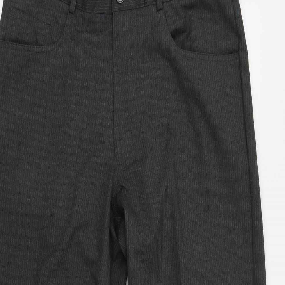 Taylor & Wright Mens Grey Striped  Trousers  Size 32 L28 in