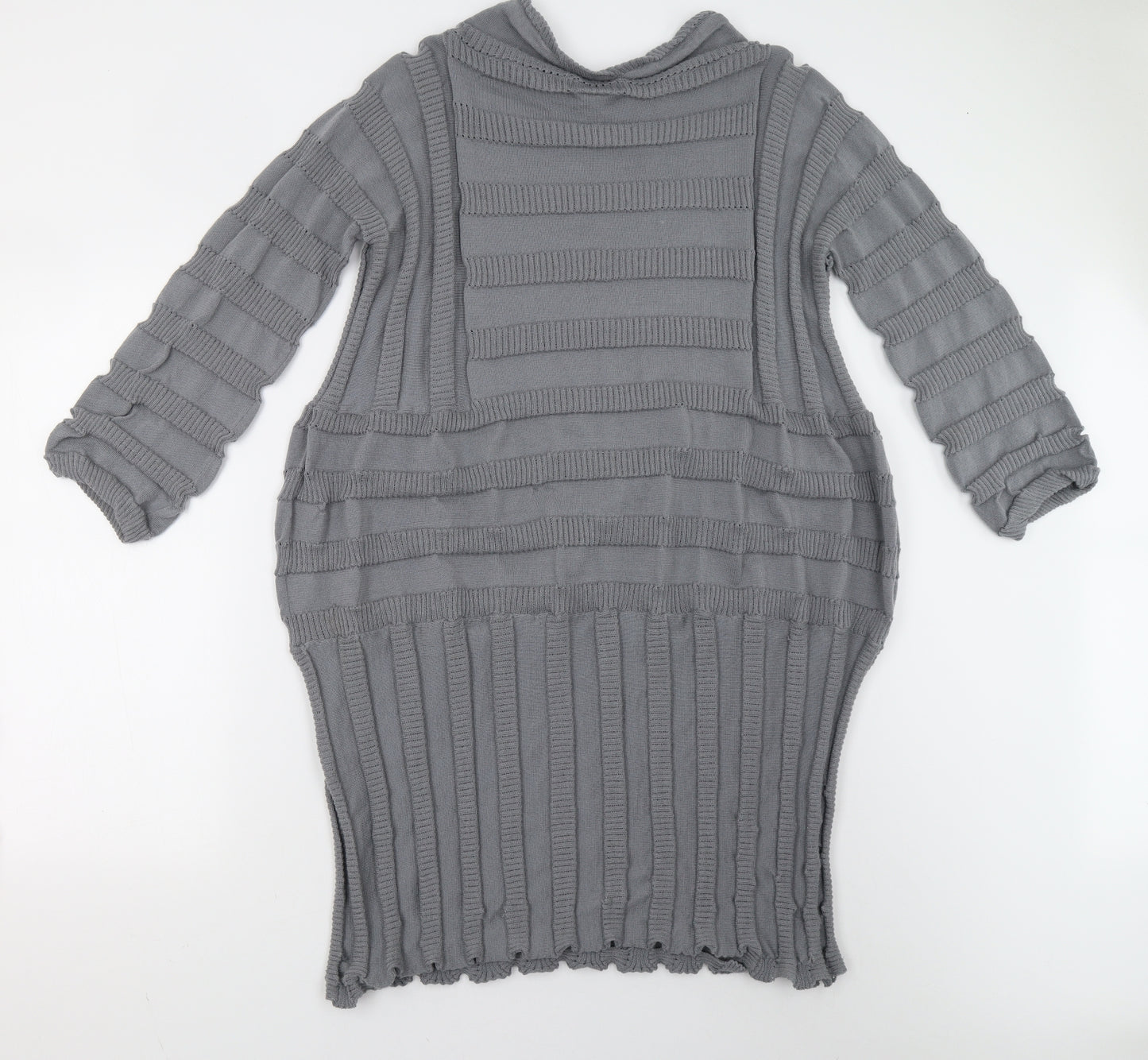 Morgan Marks Womens Grey  Knit Jumper Dress  Size L
