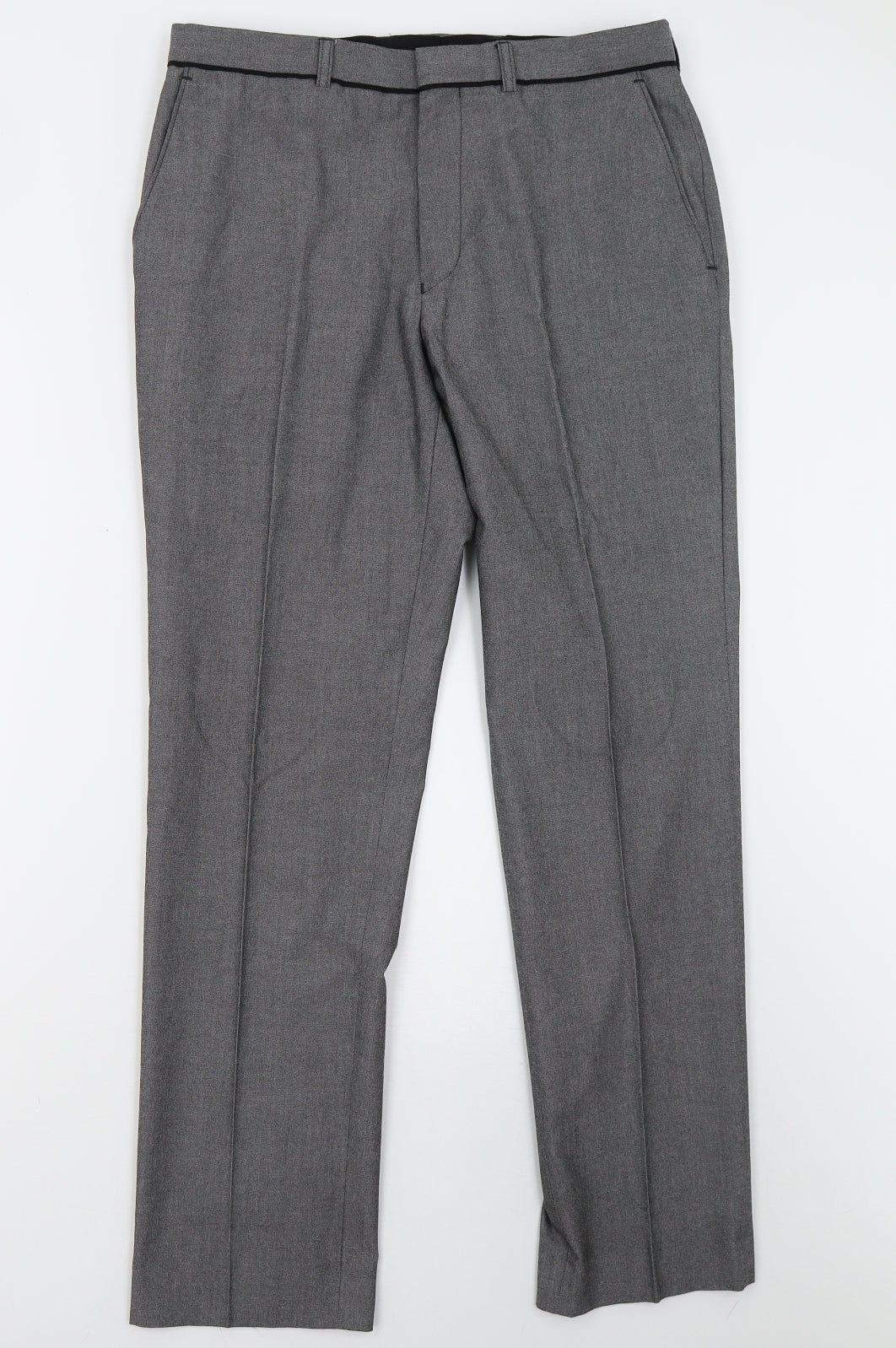 Burton Mens Grey   Trousers  Size 32 L30 in