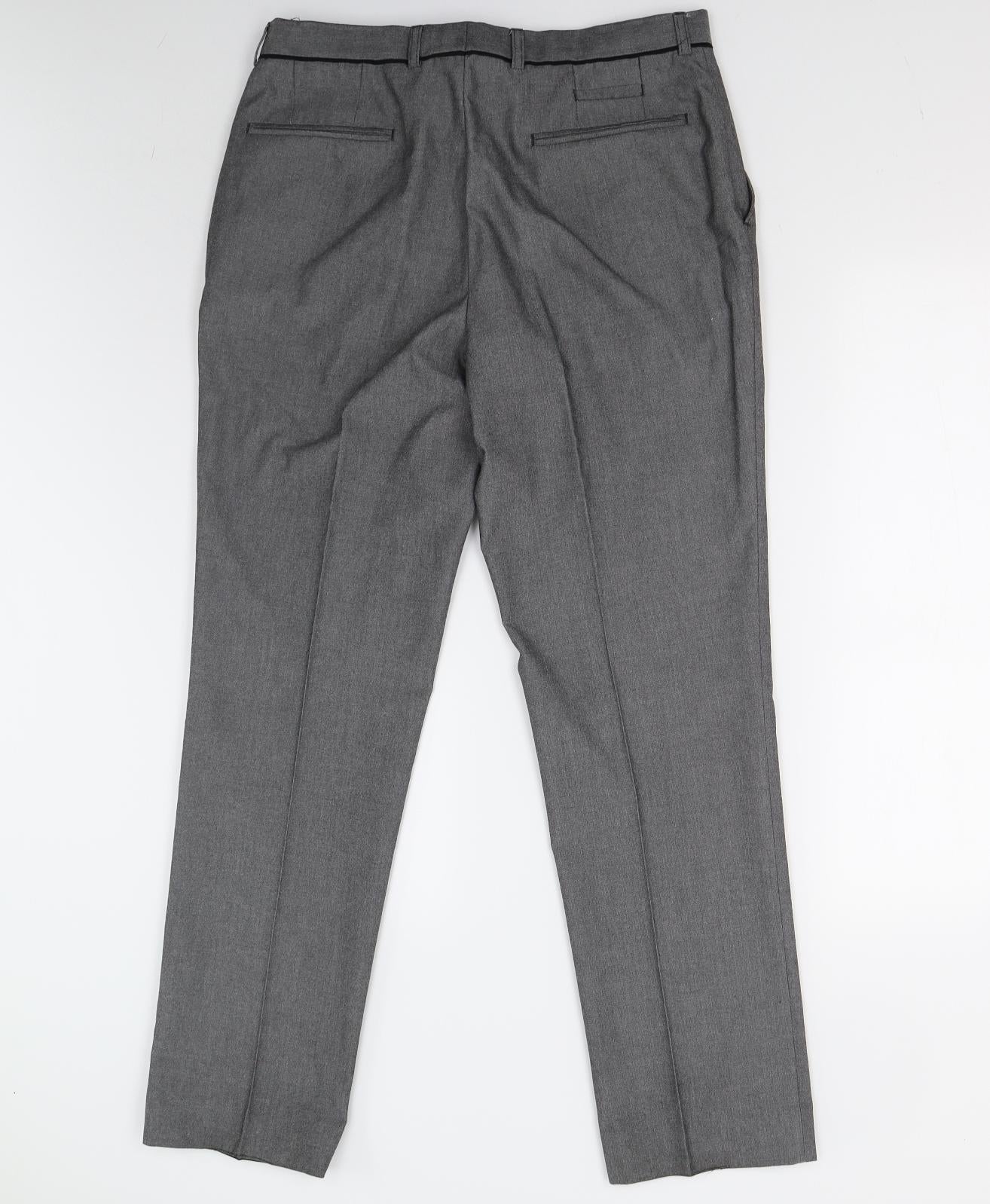 Burton Mens Grey   Trousers  Size 32 L30 in