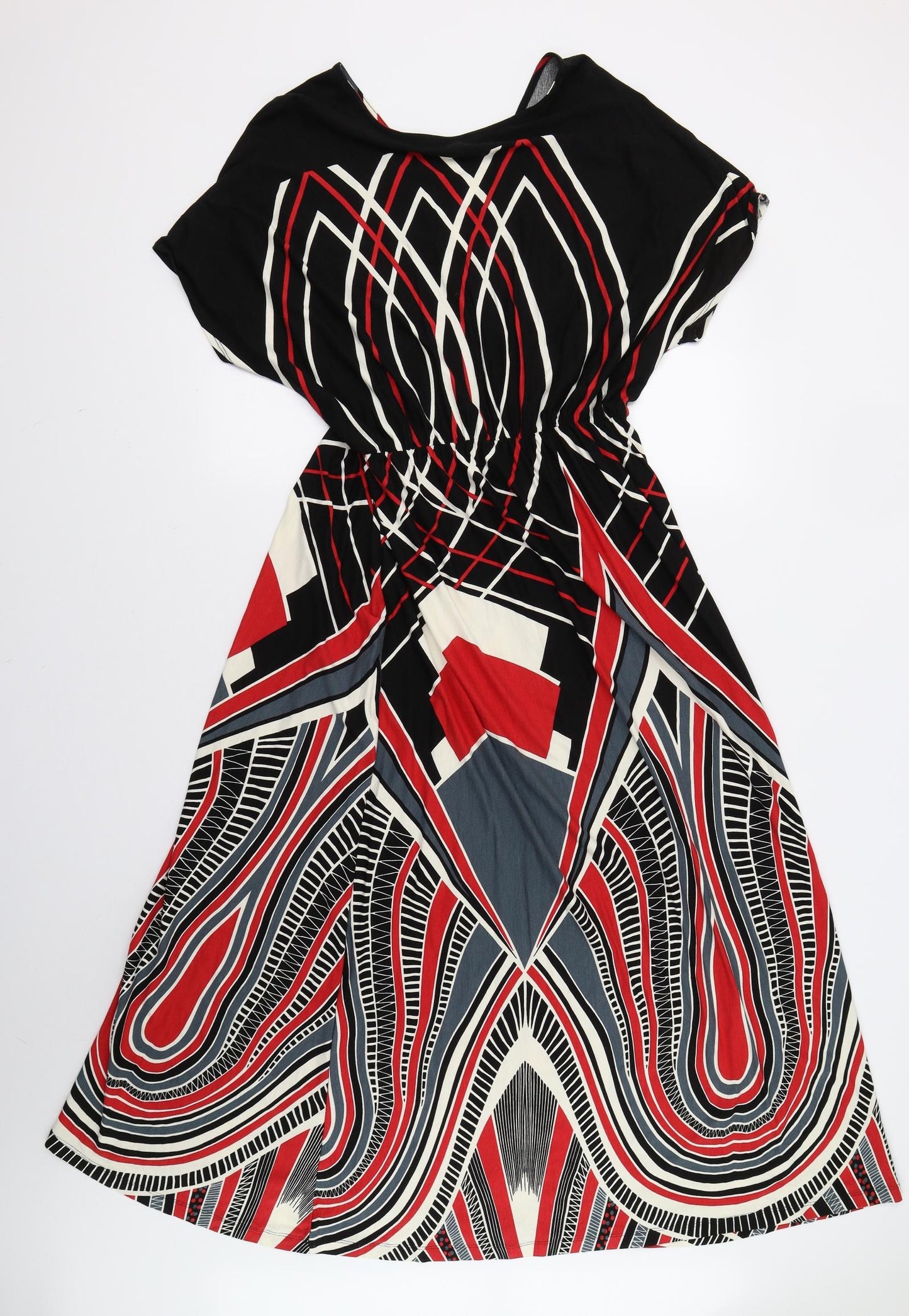 Simply Be Womens Multicoloured Geometric  Maxi  Size 20