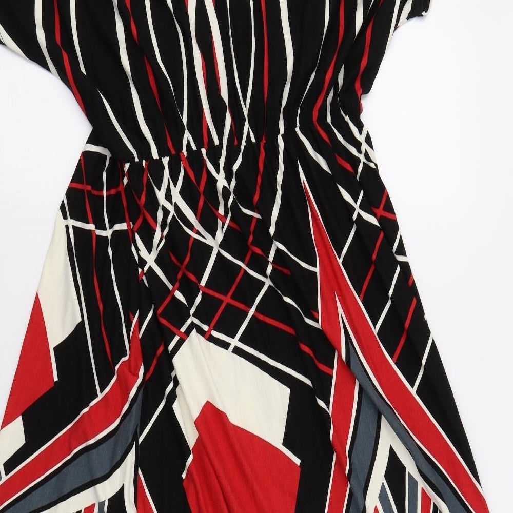 Simply Be Womens Multicoloured Geometric  Maxi  Size 20
