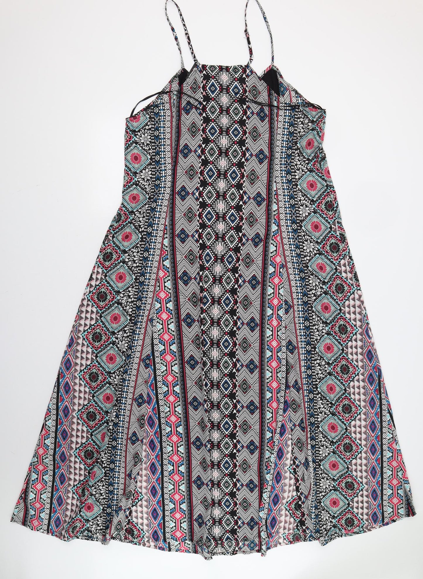 Primark Womens Multicoloured Geometric  Maxi  Size 16