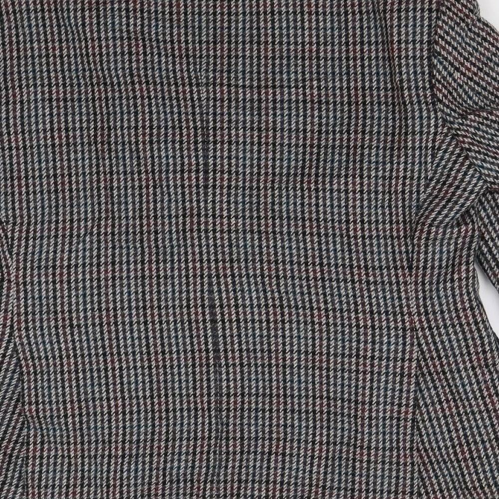 Heritage Clothes Mens Multicoloured Houndstooth Tweed Jacket Blazer Size 40