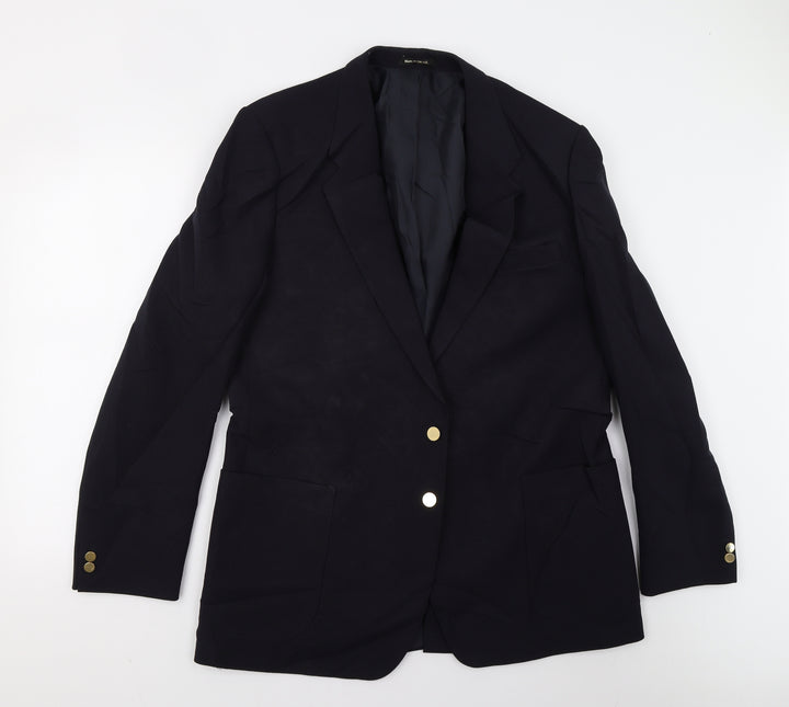 M&S Mens Blue   Jacket Suit Jacket Size 44