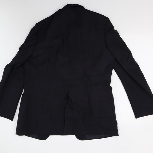 M&S Mens Blue   Jacket Suit Jacket Size 44