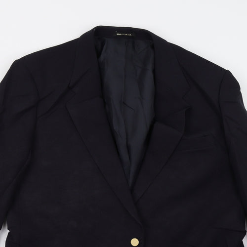 M&S Mens Blue   Jacket Suit Jacket Size 44