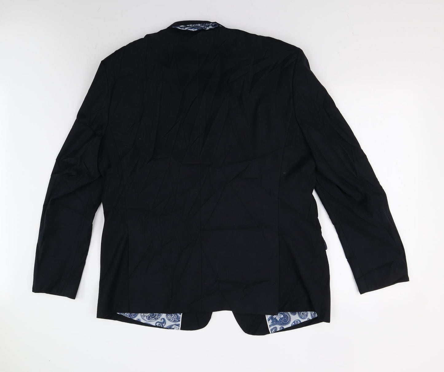 Cavani Mens Blue   Jacket Suit Jacket Size 48