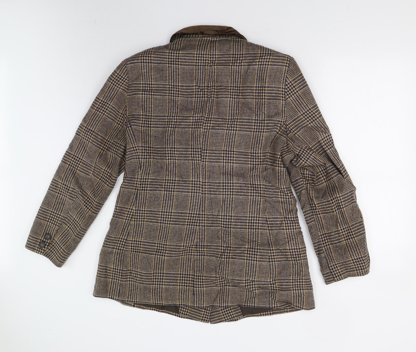 Debenhams Womens Multicoloured Houndstooth Tweed Jacket Suit Jacket Size 16