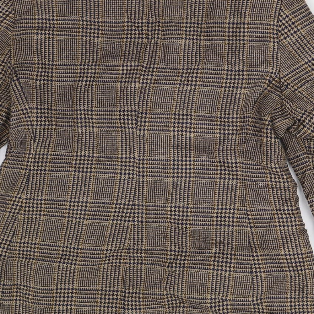 Debenhams Womens Multicoloured Houndstooth Tweed Jacket Suit Jacket Size 16