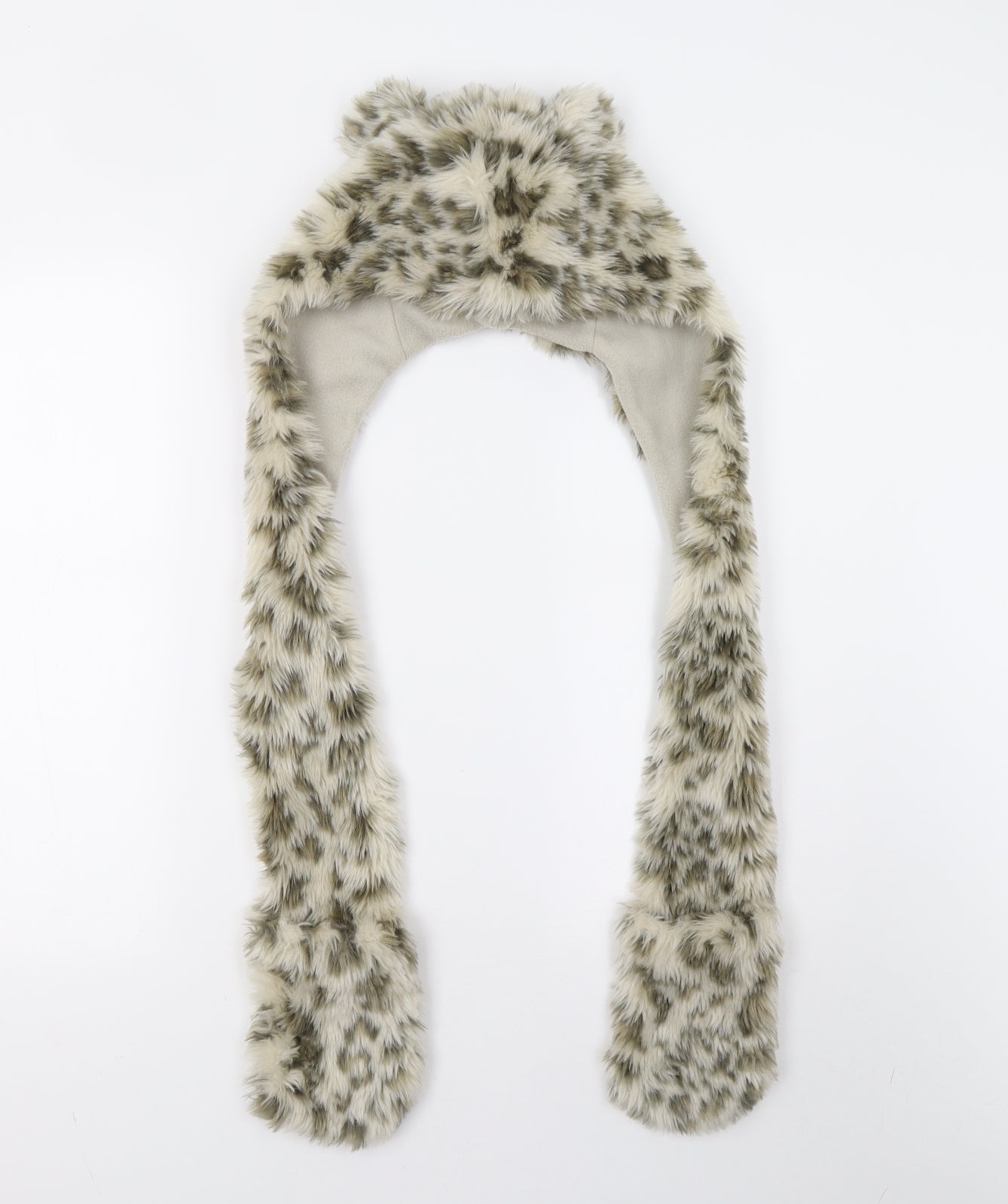 Preworn Girls Multicoloured Animal Print  Scarf Scarves & Wraps One Size  - Hooded