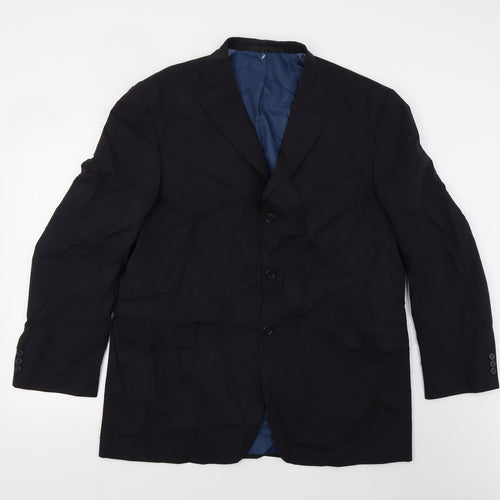 M&S Mens Blue   Jacket Suit Jacket Size 44