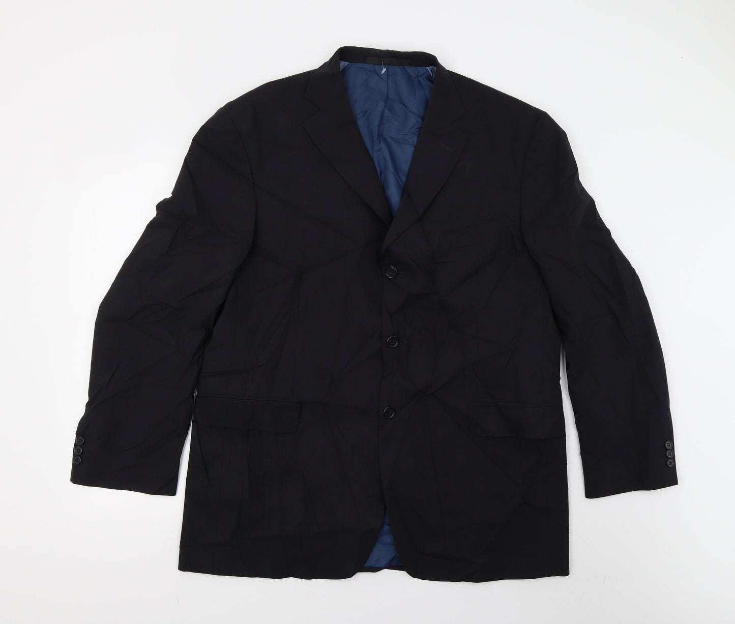 M&S Mens Blue   Jacket Suit Jacket Size 44