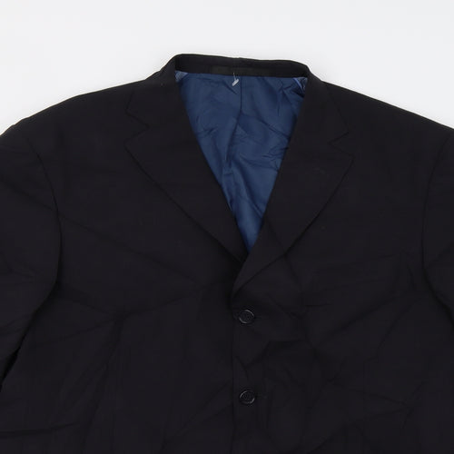 M&S Mens Blue   Jacket Suit Jacket Size 44