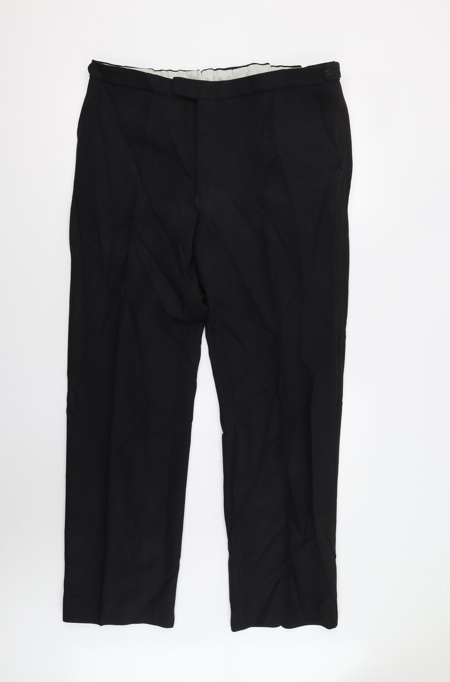C&A Mens Black   Trousers  Size 40 L31 in