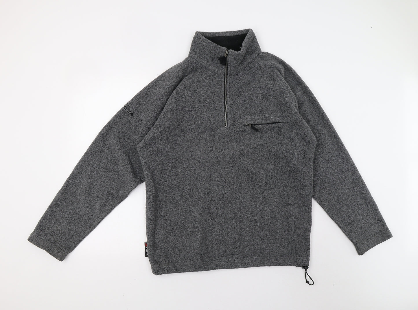 TOG 24 Mens Grey  Fleece Henley Jumper Size M