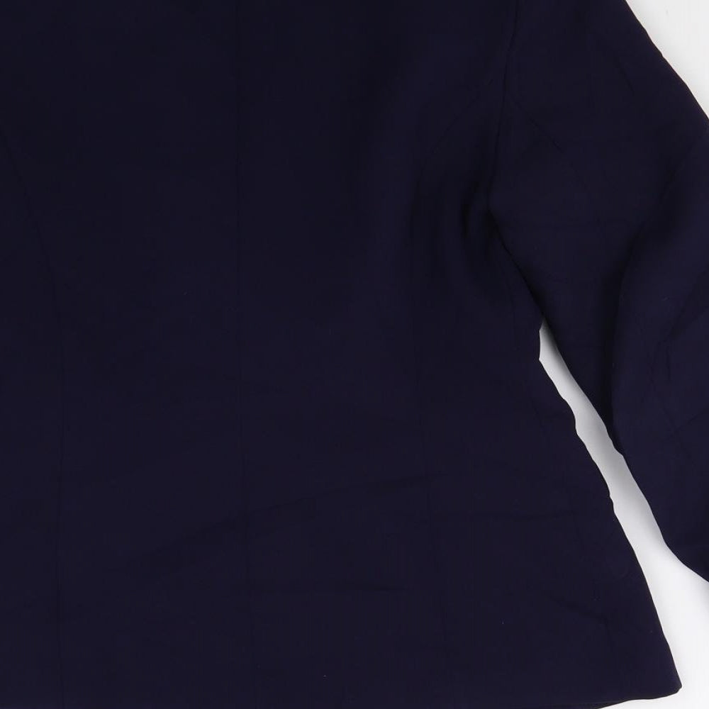 Petite Collection Womens Purple   Jacket Suit Jacket Size 12