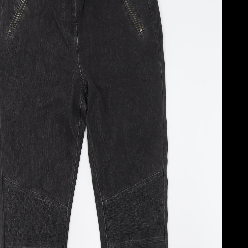 NEXT Womens Black  Denim Jegging Jeans Size 14 L29 in