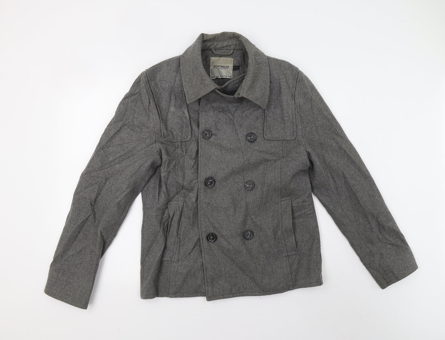 Topman Mens Grey   Jacket  Size M
