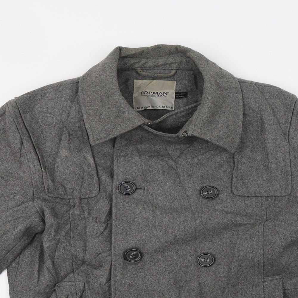 Topman Mens Grey   Jacket  Size M