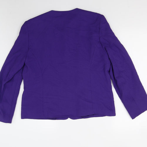 Features Womens Purple   Jacket Blazer Size 14