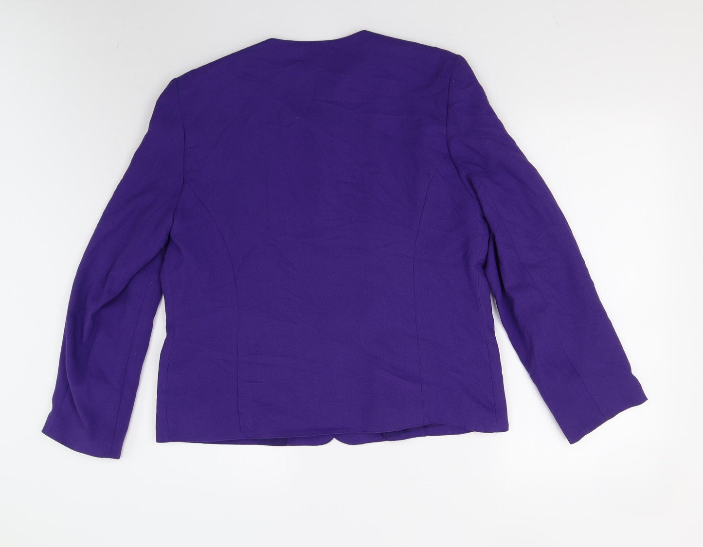 Features Womens Purple   Jacket Blazer Size 14