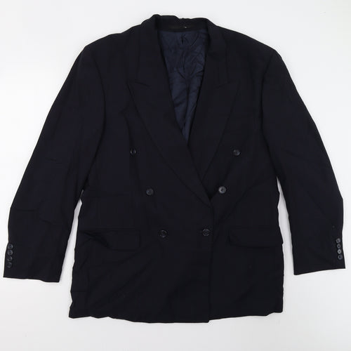 MODENA Mens Blue Striped  Jacket Suit Jacket Size 42