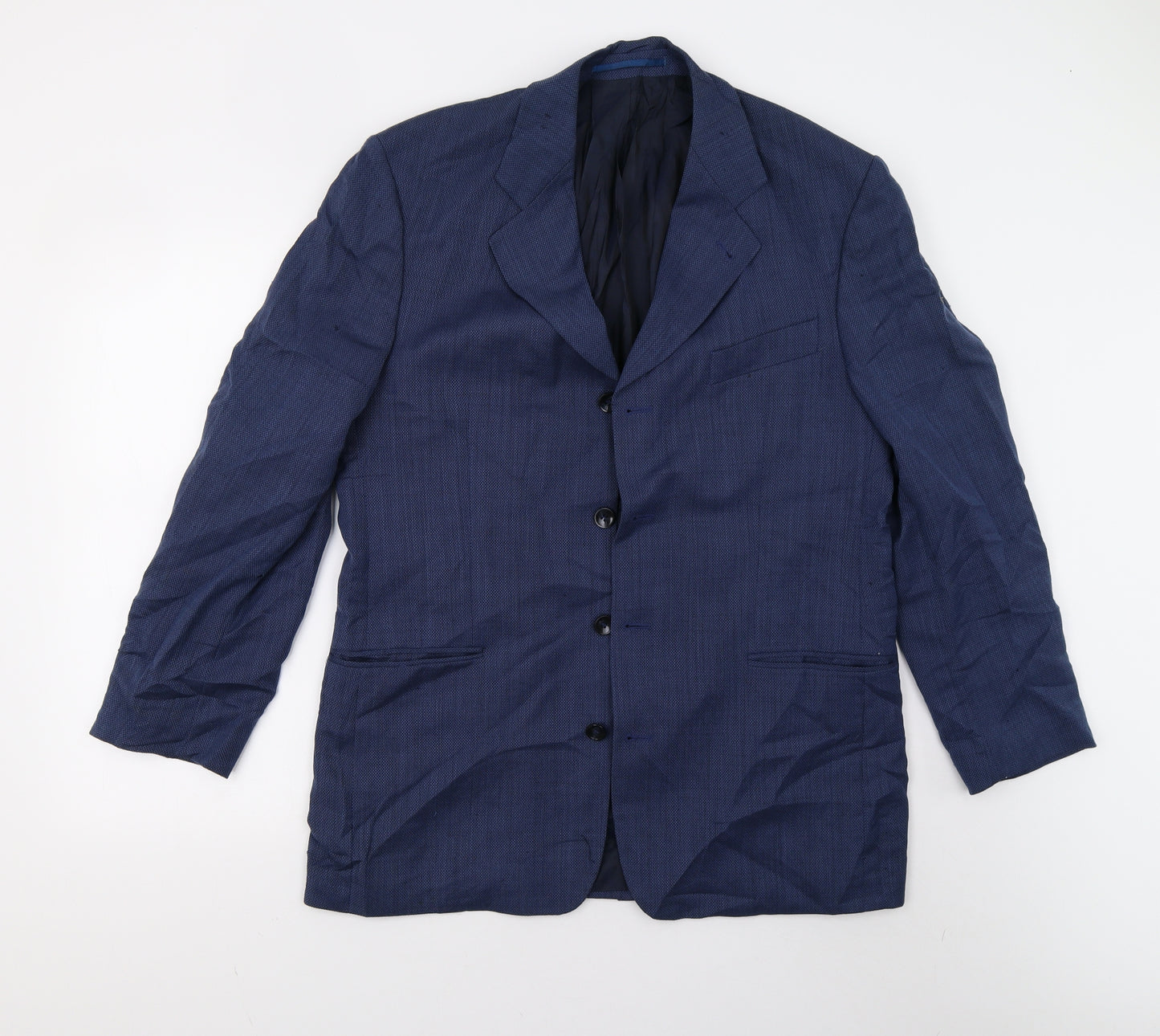 STONES Mens Blue   Jacket Suit Jacket Size 40