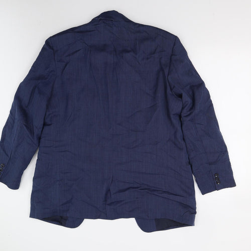 STONES Mens Blue   Jacket Suit Jacket Size 40