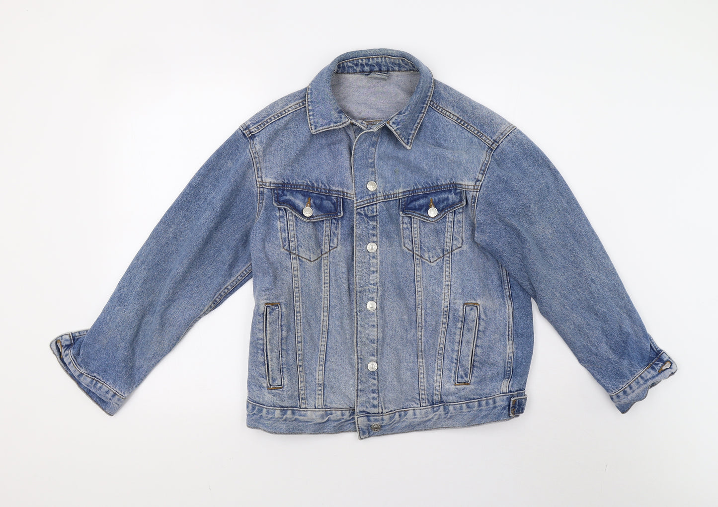 Topshop Womens Blue  Denim Jacket  Size 8