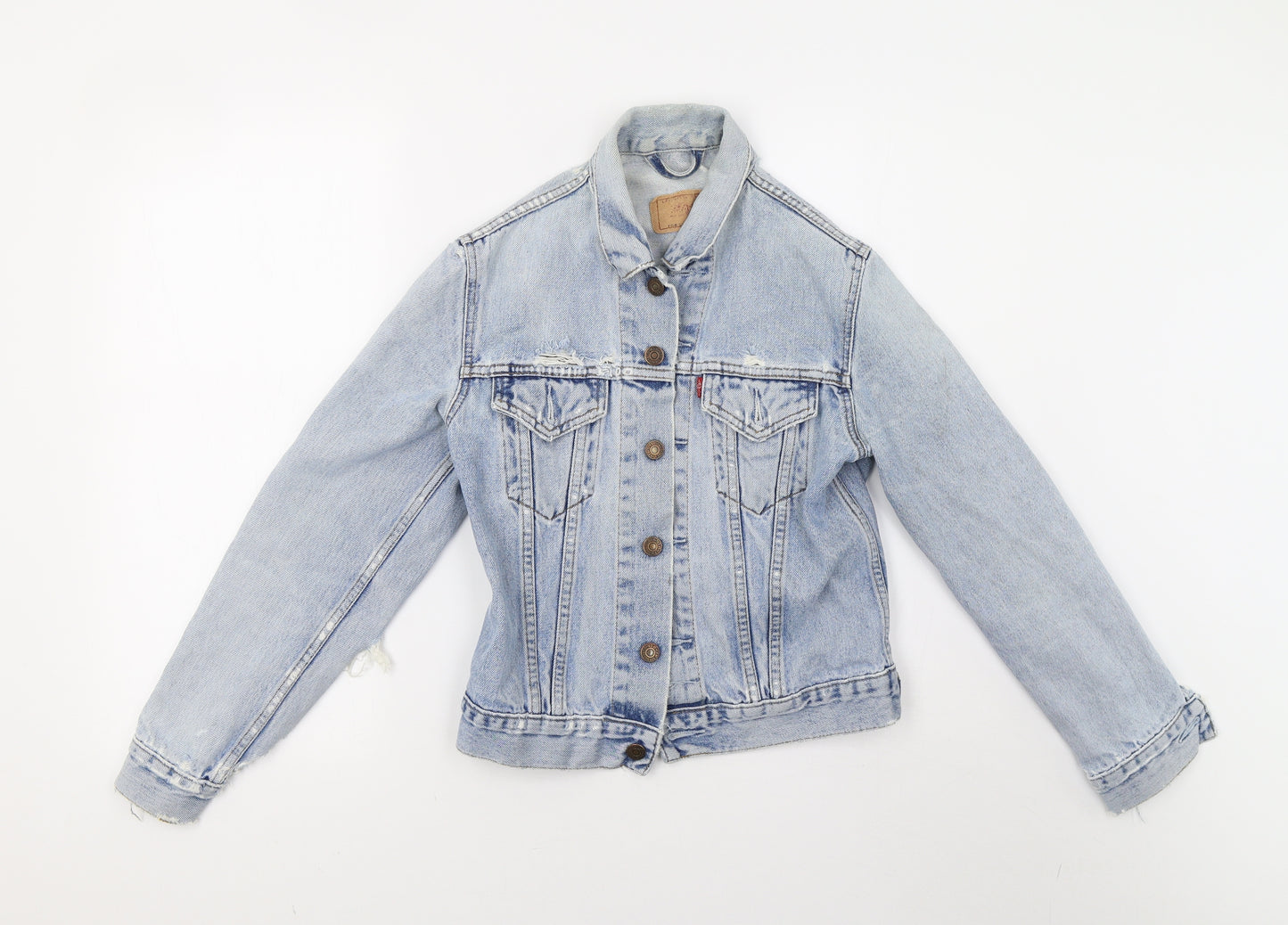 Preworn Girls Blue  Denim Jacket  Size 16 Years